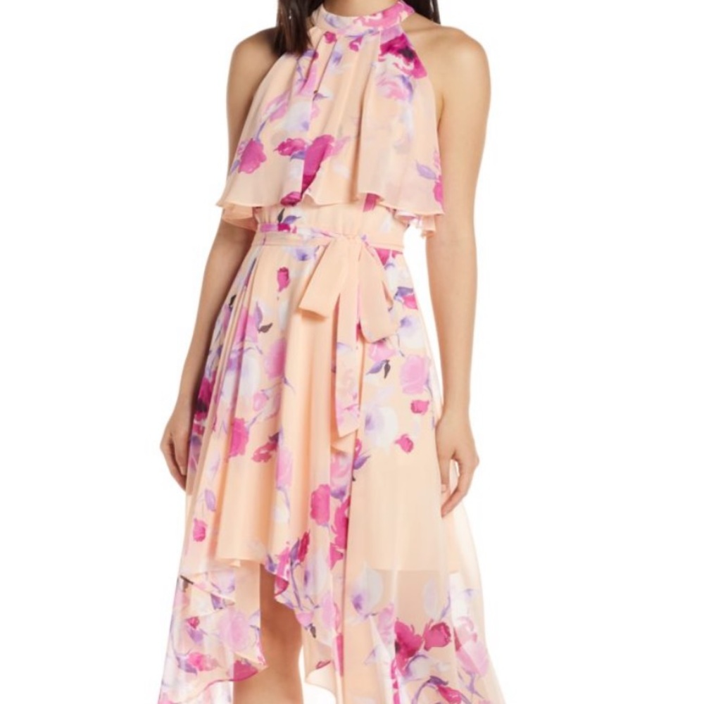 Eliza J High Low Halter Dress